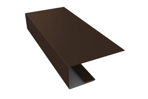 J-Профиль 18мм 0,5 Satin с пленкой RAL 8017 шоколад (2м)