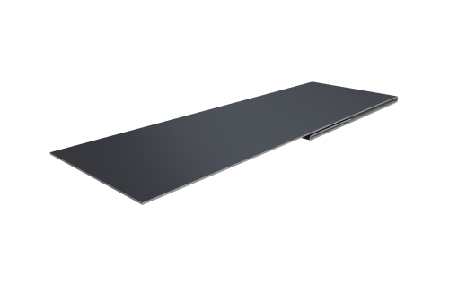 Планка финишная 48х25 0,45 Drap TX RAL 7024 мокрый асфальт (3м)