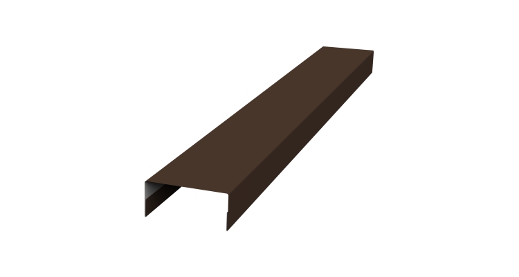 Крышка 30х15 жалюзи Texas 0,45 Drap-double TX RAL 8017 шоколад (3м)