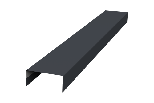 Крышка 30х15 жалюзи Texas 0,45 PE-Double RAL 7024 мокрый асфальт (2,5м)