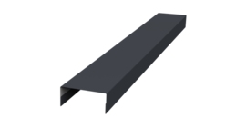 Крышка 30х15 жалюзи Texas 0,45 PE-Double RAL 7024 мокрый асфальт (3м)