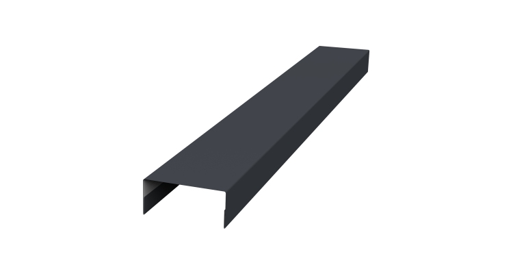 Крышка 30х15 жалюзи Texas 0,5 PurLite Matt RAL 7024 мокрый асфальт (2м)