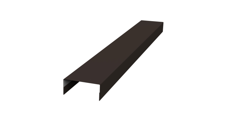 Крышка 30х15 жалюзи Texas 0,5 PurPro Matt 275 RR 32 темно-коричневый (2м)