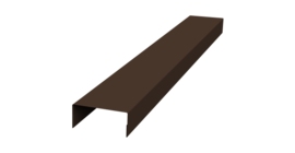 Крышка 30х20 жалюзи Texas 0,5 Rooftop Бархат RAL 8017 шоколад (2м)