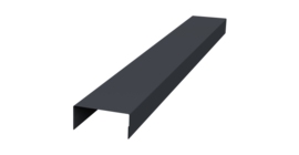 Крышка 30х20 жалюзи Texas 0,5 PurPro RAL 7024 мокрый асфальт (3м)