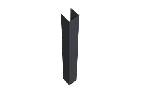 Стойка жалюзи Texas 0,45 Drap TwinColor RAL 7024 мокрый асфальт (1,8м)