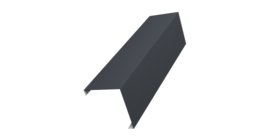 Декоративная накладка на столб универсальная угловая 60х60 для забора жалюзи 0,5 PurPro Matt 275 RAL 7024 мокрый асфальт (2,5м)