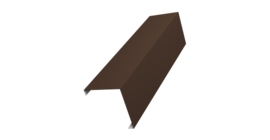 Декоративная накладка на столб универсальная угловая 80х80 для забора жалюзи 0,45 Drap RAL 8017 шоколад (3м)