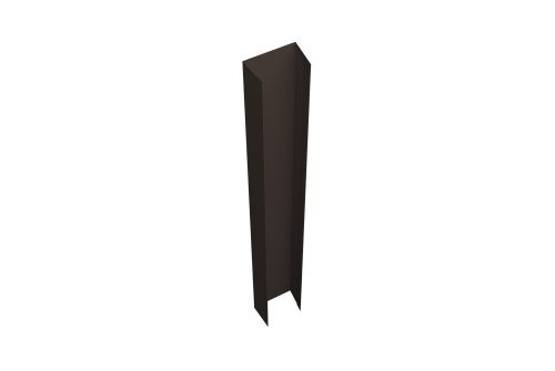 Крепежная планка верхняя Texas 0,45 Drap-double TX RR 32 темно-коричневый (1,8м)