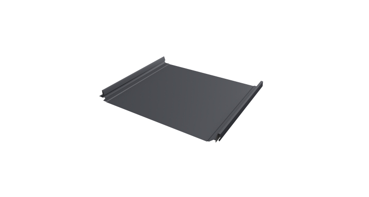 Кликфальц Pro Grand Line 0,5 PE с пленкой на замках RAL 7024 мокрый асфальт