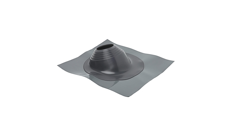 Проходной элемент MF угловой №2 (180-280мм) +240 силиконовый (металлический окрашенный фланец) серый