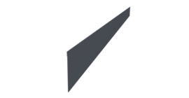 Ламель забора жалюзи Palermo стартовая/финишная для калиток и ворот 0,5 Satin Matt TX RAL 7024 мокрый асфальт