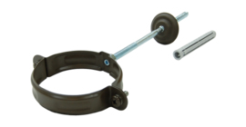 Хомут трубы GL PU Matt 90 мм RR 32 темно-коричневый