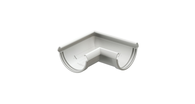 Угол желоба 90˚ LUX, пломбир