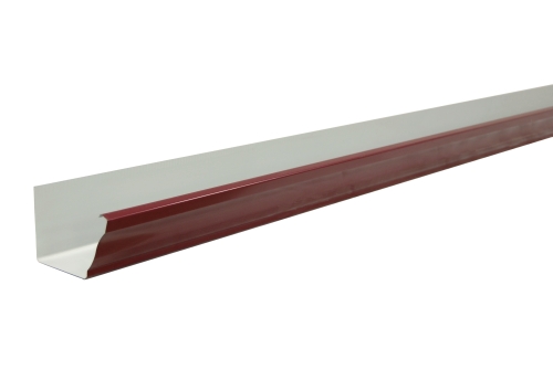 Желоб прямоугольный Vortex 127мм 3м RAL 3005 красное вино