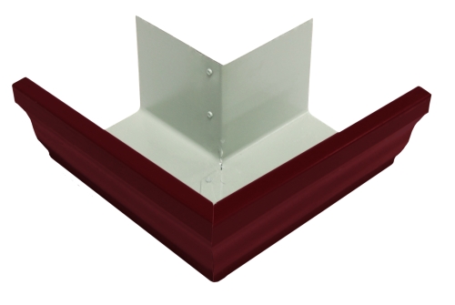 Угол желоба внешний Vortex 90гр 127мм RAL 3005 красное вино