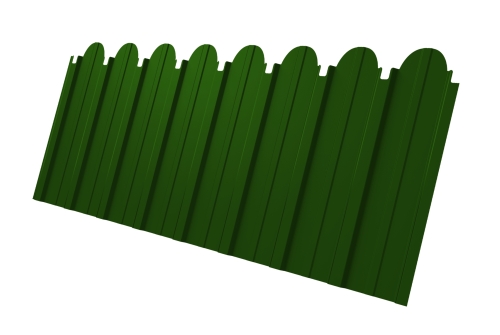 Профнастил С10A фигурный 0,45 PE RAL 6002 лиственно-зеленый