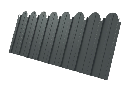 Профнастил С10A фигурный 0,45 PE RAL 7005 мышино-серый